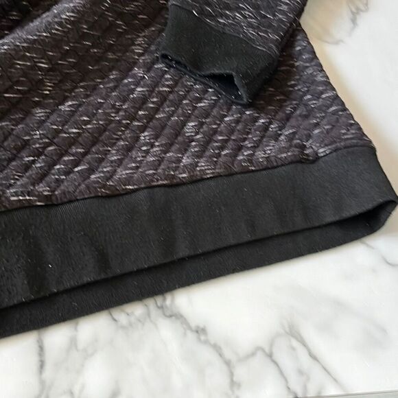 Entro Corbet Style Quilted 1/4 Button Down Pullover Sweatshirt Sz. L - Picture 4 of 8